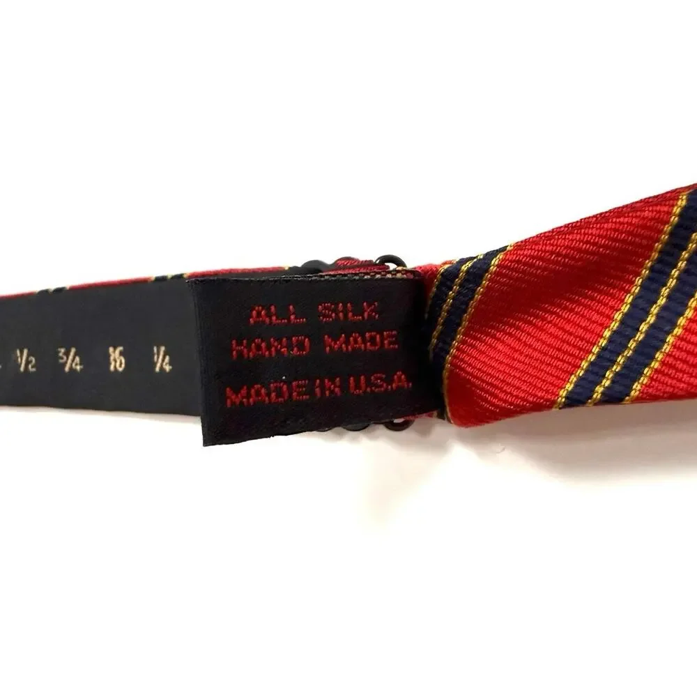 R. Hanauer Striped Silk Bow Tie
